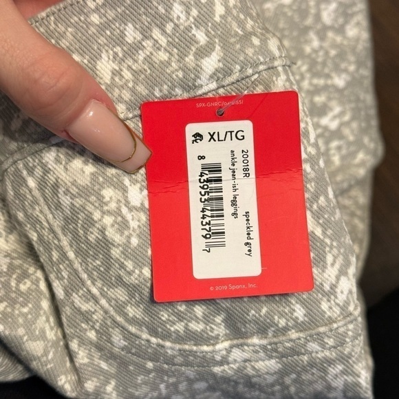 Spanx Ankle Jean-ish Legging Speckled Grey Size XL‎ Women - Picture 8 of 13